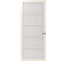 CanDo Binnendeur Cover Glass Bc03 - Afgelakt Crystal White RAL9010 - satijn  glas