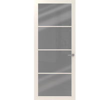 CanDo Binnendeur Cover Glass Be02 - Afgelakt Crystal White RAL9010 - Rookglas