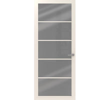 CanDo Binnendeur Cover Glass Be03 - Afgelakt Crystal White RAL9010 - Rookglas