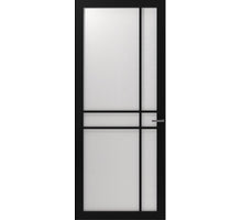 CanDo Binnendeur Cover Glass Dd05 -  Afgelakt Carbon Black RAL9005 - Satijn glas