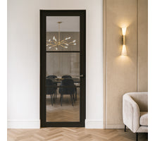 CanDo Binnendeur Cover Glass De01 - Afgelakt Carbon Black RAL9005  - Rookglas