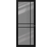 CanDo Binnendeur Cover Glass De05 -  Afgelakt Carbon Black RAL9005  - Rookglas