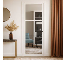 CanDo Binnendeur Cover Glass Ec01 - Afgelakt Chalk White RAL9016 - Blank glas