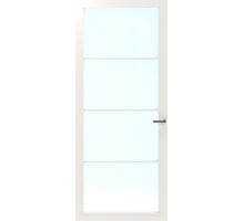 CanDo Binnendeur Cover Glass Ec02 - Afgelakt Chalk White RAL9016 - Blank glas
