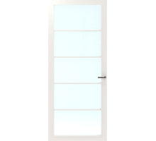 CanDo Binnendeur Cover Glass Ec03 - Afgelakt Chalk White RAL9016 - Blank glas
