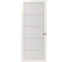 CanDo Binnendeur Cover Glass Ed03 - Afgelakt Chalk White RAL9016 - Satijn glas