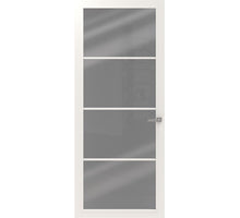 CanDo Binnendeur Cover Glass Ee02 - Afgelakt Chalk White RAL9016 - Rookglas