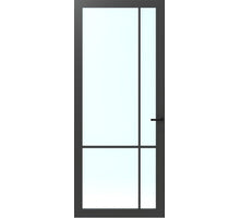 CanDo Binnendeur Cover Glass Fc04 - Afgelakt Iron Grey RAL7043 - Blank glas