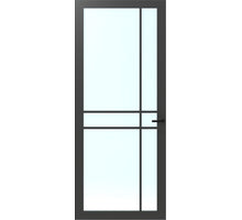 CanDo Binnendeur Cover Glass Fc05 - Afgelakt Iron Grey RAL7043 - Blank glas