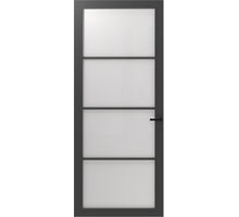 CanDo Binnendeur Cover Glass Fd02 - Afgelakt Iron Grey RAL7043 - Satijn glas