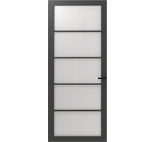 CanDo Binnendeur Cover Glass Fd03 - Afgelakt Iron Grey RAL7043 - Satijn glas