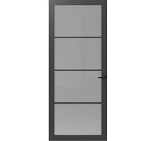 CanDo Binnendeur Cover Glass Fe02 - Afgelakt Iron Grey RAL7043 - Rookglas