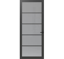 CanDo Binnendeur Cover Glass Fe03 - Afgelakt Iron Grey RAL7043 - Rookglas