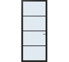 Cando Binnendeur Elegant Original ELG1-AC03 - Blank glas - RAL9011 afgelakt