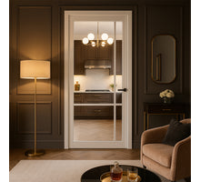 CanDo Binnendeur Cover Glass Bc04 - Afgelakt Crystal White RAL9010 - Blank glas