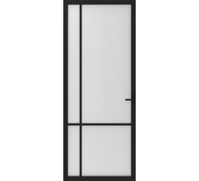 Cando  binnendeur Elegant Original ELG1-1D06 - Mat Glas - Zwart gegrond