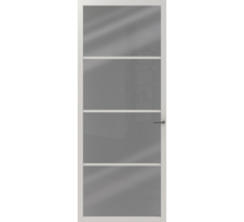 Cando binnendeur Elegant Original ELG1-2E03 - Rook Glas - Wit gegrond