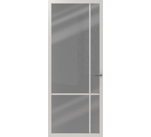 Cando binnendeur Elegant Original ELG1-2E04 - Rook Glas - Wit gegrond