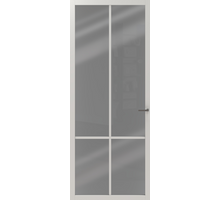 Cando binnendeur Elegant Original ELG1-2E05 - Rook Glas - Wit gegrond