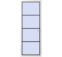 Svedex Binnendeur met glas FM01 | Form glaslat Zwart