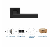 Skantrae Sluitwerkpakket 2066 Squared 16 regular toilet BRONS