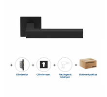 Skantrae Sluitwerkpakket 2068 Squared 20 flat cilinder ZWART