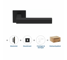 Skantrae Sluitwerkpakket 2069 Squared 20 flat sleutel ZWART