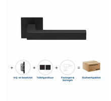 Skantrae Sluitwerkpakket 2070 Squared 20 flat toilet ZWART