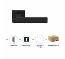 Skantrae Sluitwerkpakket 2076 Quadrate 28 regular cilinder ZWART