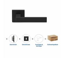 Skantrae Sluitwerkpakket 2077 Quadrate 28 regular sleutel ZWART