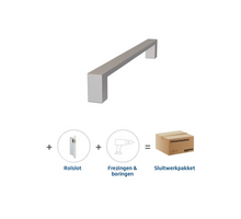 Skantrae Sluitwerkpakket 2123 Quadrate deurgreep Rolslot RVS