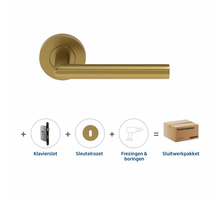 Skantrae Sluitwerkpakket 2129 Orbit 19 regular sleutel MAT MESSING