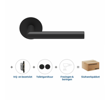 Skantrae Sluitwerkpakket 2134 Orbit 19 flat toilet ZWART