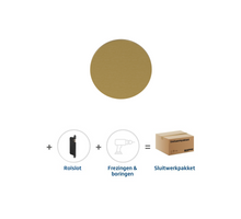 Skantrae Sluitwerkpakket 2185 Orbit deurknop Rolslot Mat Messing