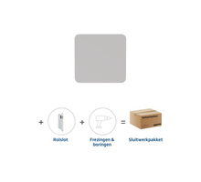 Skantrae Sluitwerkpakket 2189 Quadrate deurknop Rolslot Wit