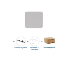 Skantrae Sluitwerkpakket 2190 Quadrate deurknop Schuifdeursysteem Wit
