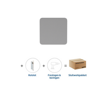 Skantrae Sluitwerkpakket 2191 Quadrate deurknop Rolslot RVS