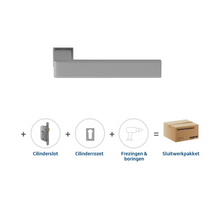 Skantrae Sluitwerkpakket 837 Quadrate 28 minimal Cilinderslot RVS