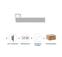 Skantrae Sluitwerkpakket 856 Quadrate 28 minimal Toiletslot Wit