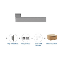 Skantrae Sluitwerkpakket 857 Quadrate 28 minimal Toiletslot RVS