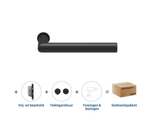 Skantrae Sluitwerkpakket 859 Orbit 19 minimal Toiletslot Zwart