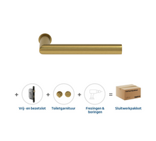 Skantrae Sluitwerkpakket 943 Orbit 19 minimal Toiletslot Mat Messing
