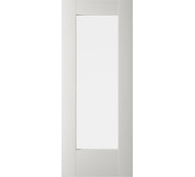 Weekamp binnendeur WK6502-C recht extra breed - Mat glas en heldere bies